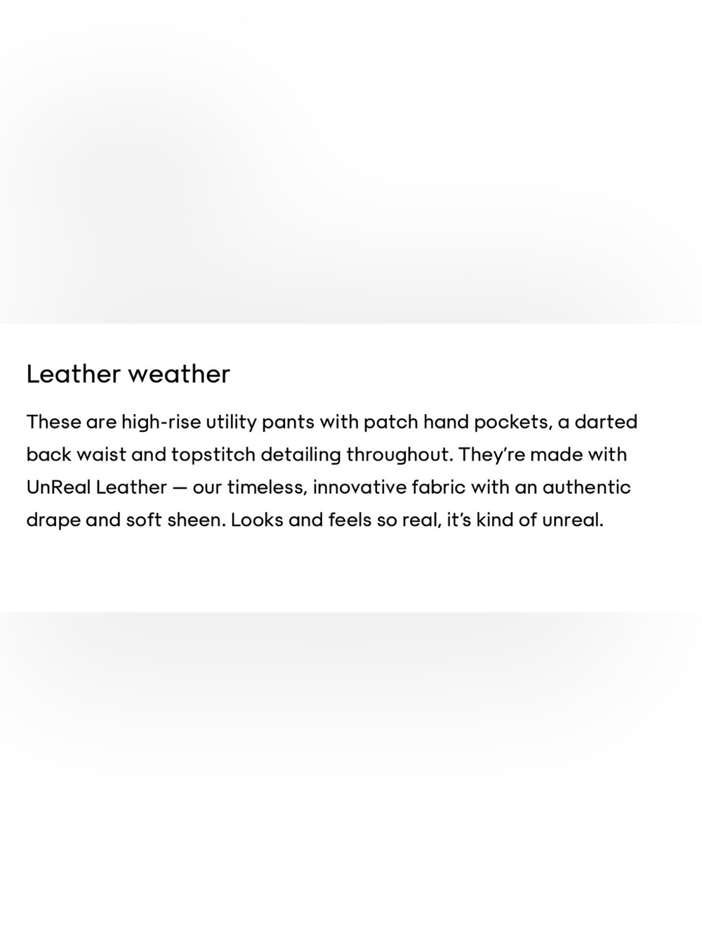 WILFRED FREE | Lucy High-Waisted UnReal Leather Utility Pants - Black - Picture 11 of 11